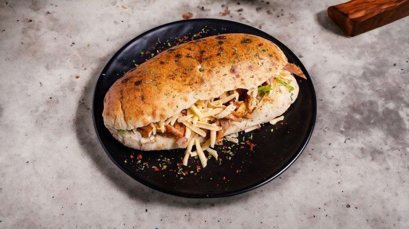 Chicken Doner with Cheese in Bread