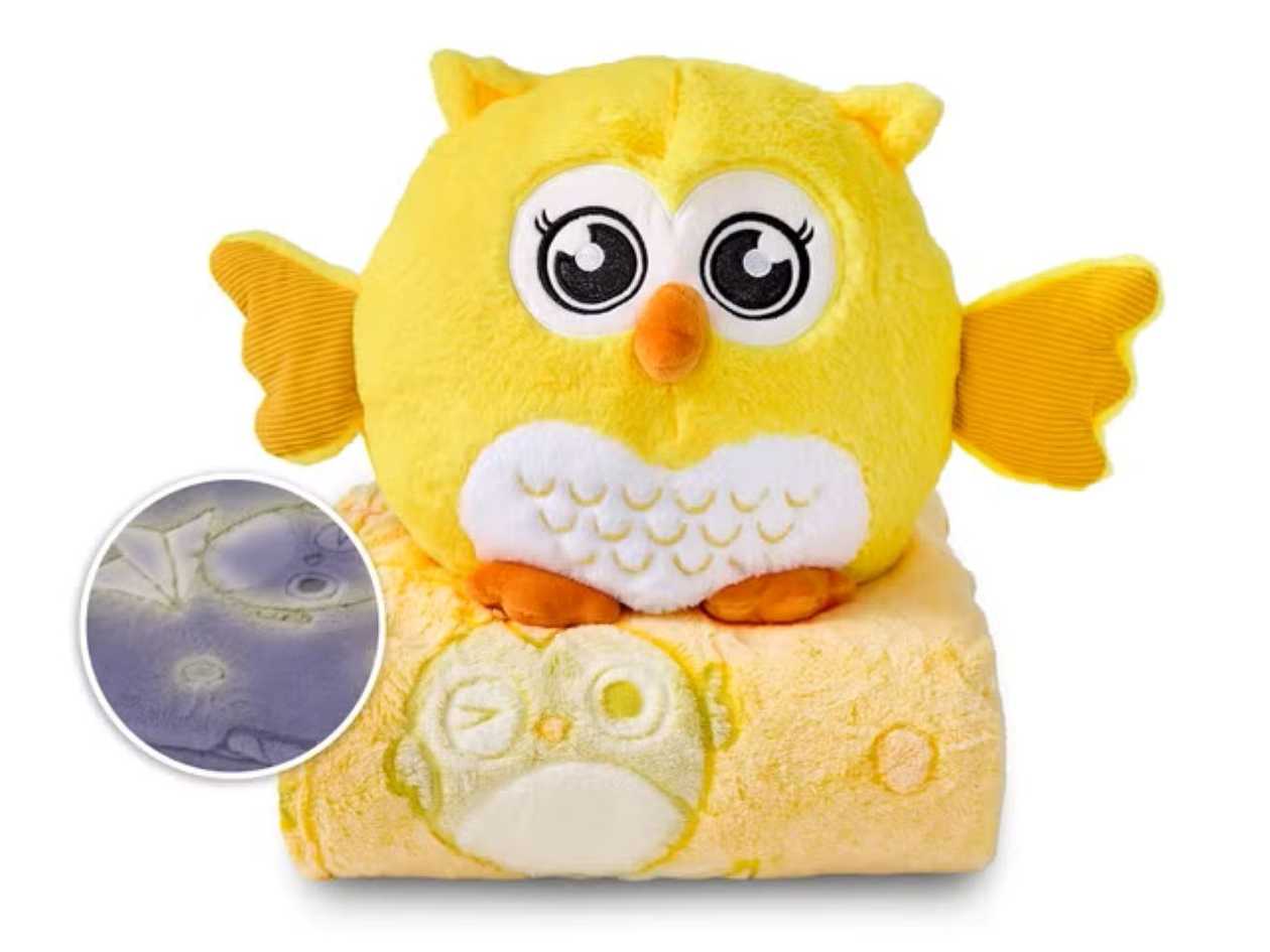 DORMEO EMOTIONS OWL WARM HUG yellow