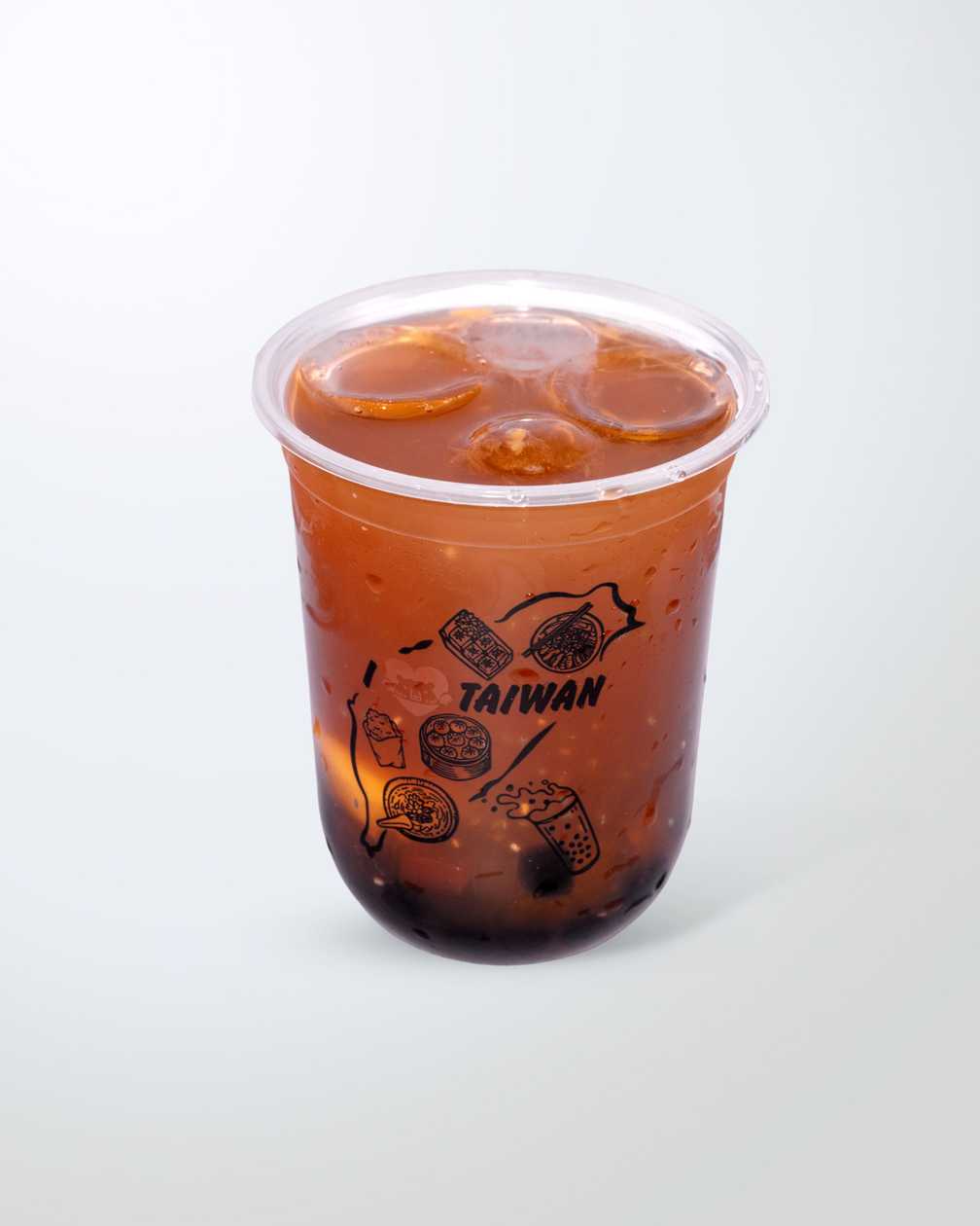 Tropical Green Tea Bubble Tea (Mango)