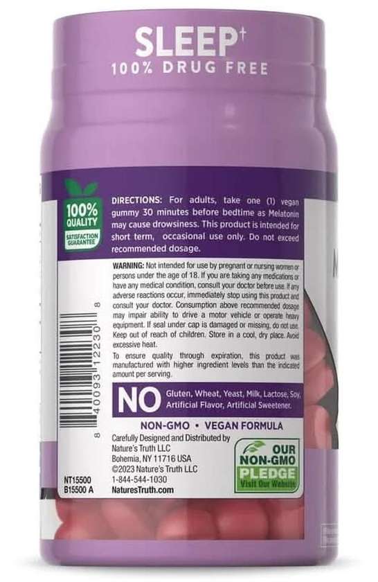 Nature's Truth Melatonin (5 mg) Gummies (60 pieces)