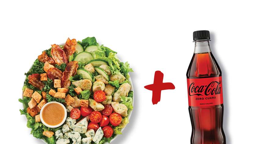 Sałatka Cobb Normalna + Coca-Cola Zero