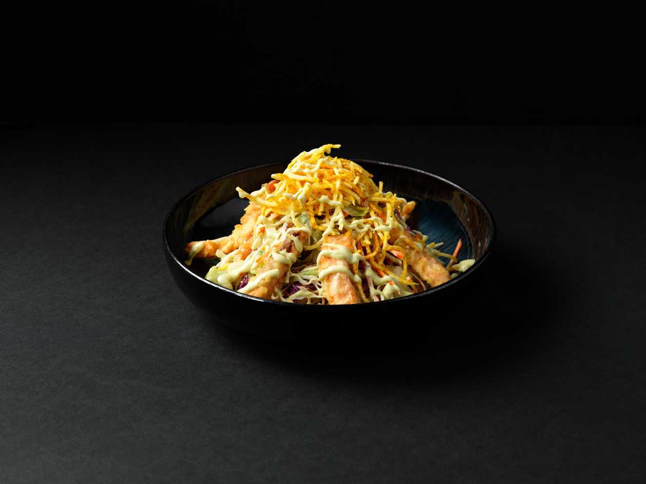 Salmon Tempura Salad