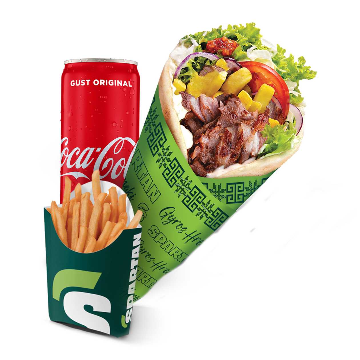 Meniu Gyros la lipie Hreanaki Pui