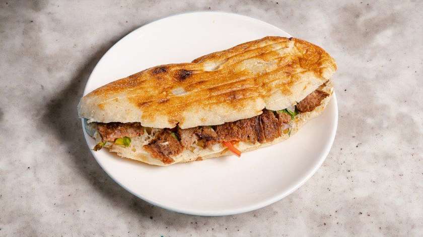 Meat Doner in Turkish Bread