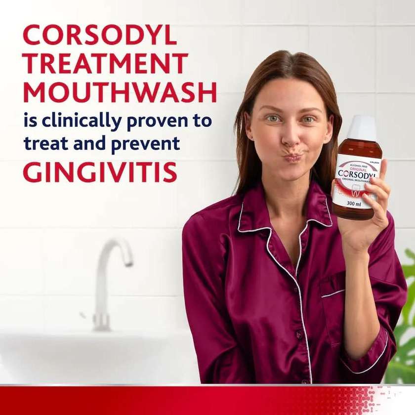 Corsodyl M/Wash Alcohol-Free Original (300 ml)