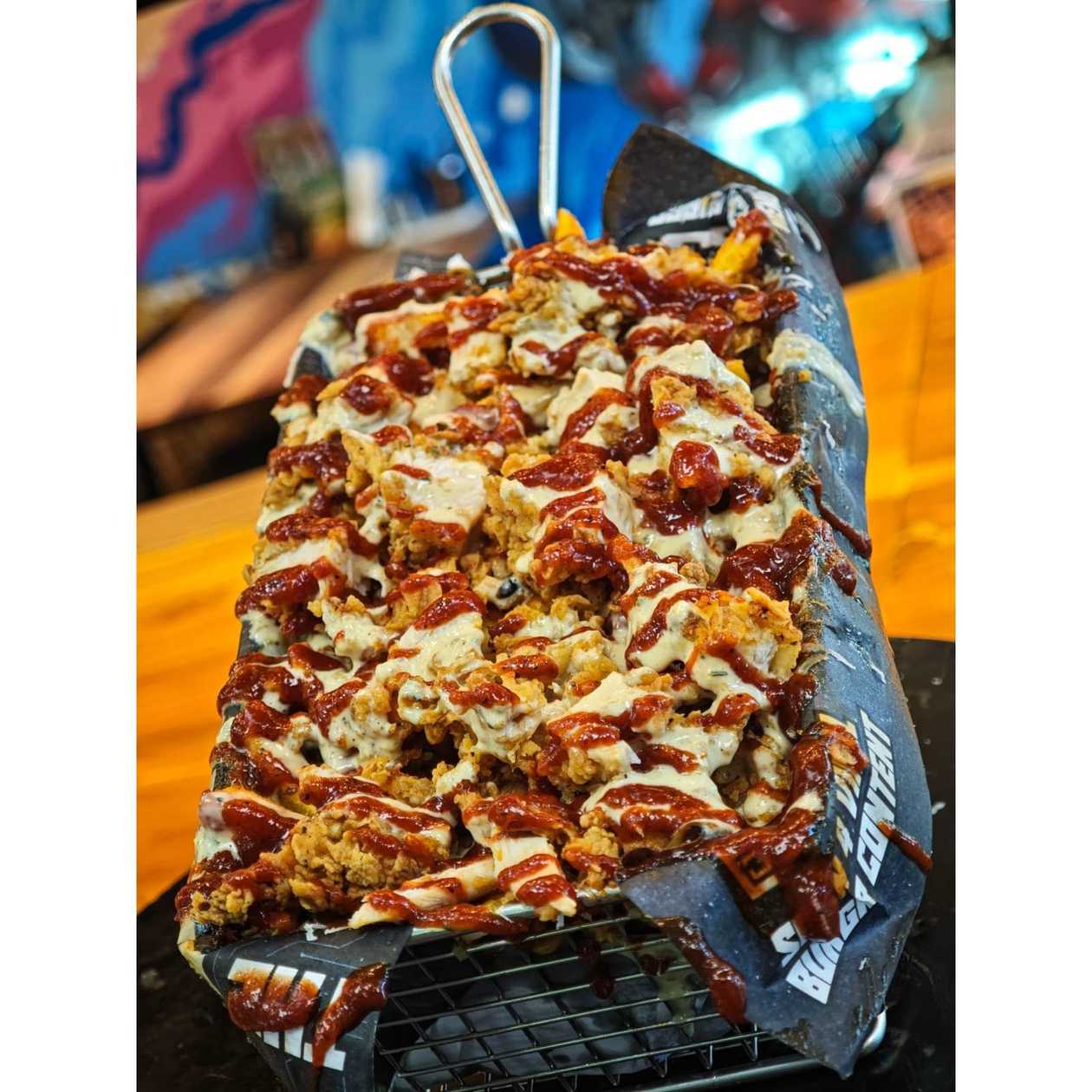 Fâșii crocante de pui cu cartofi prăjiți 400 g