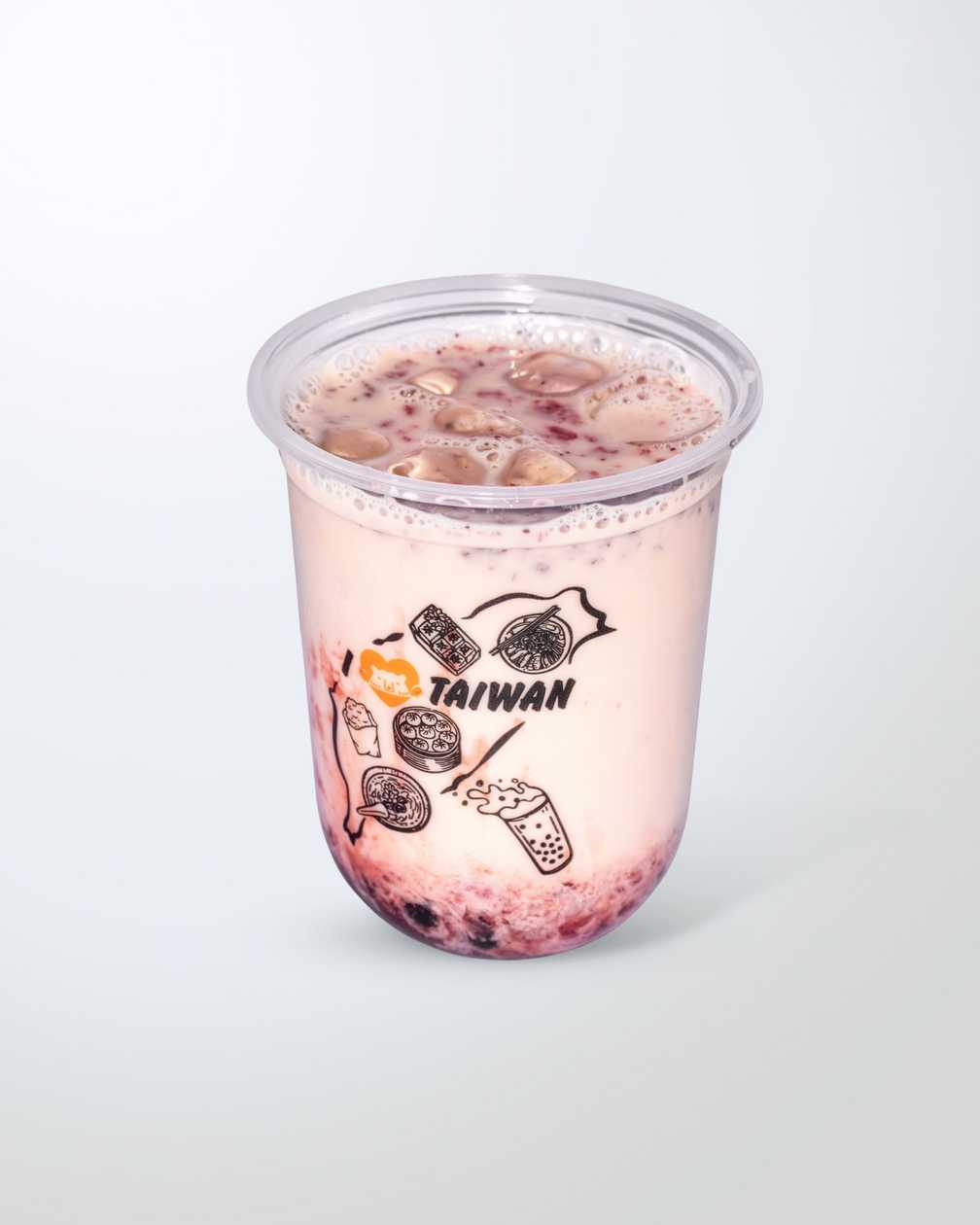 Rose Matcha Milk Bubble Tea