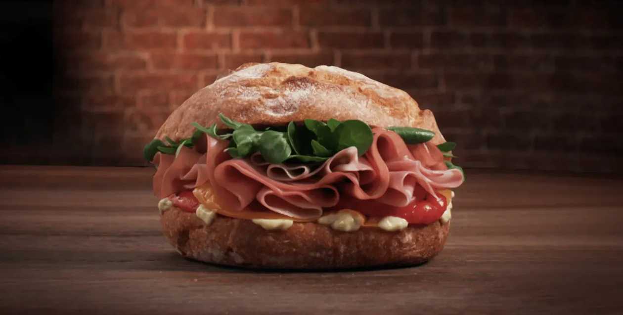 HUGE PARTY MORTADELLA PANINO WITH MORTADELLA AND 2 FREE JUICES 350 ML