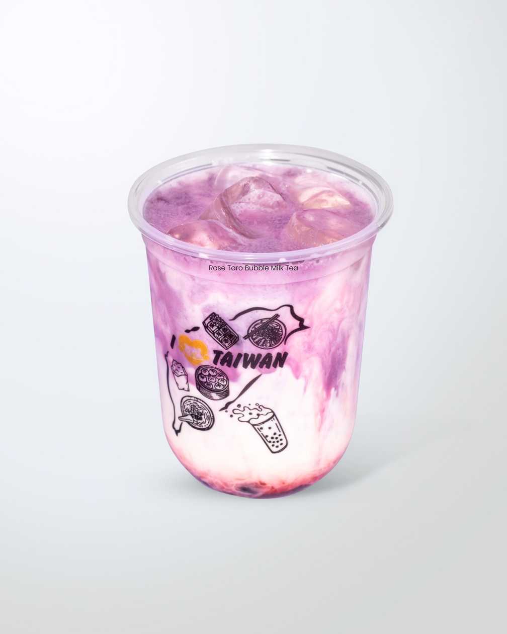 Rose Taro Milk Bubble Tea