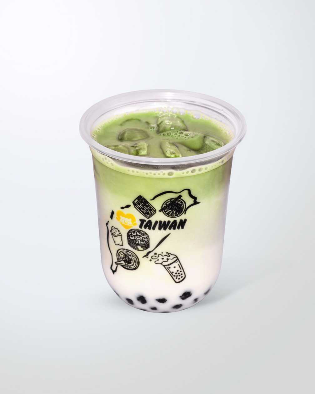 Matcha Bubble Tea with Milk