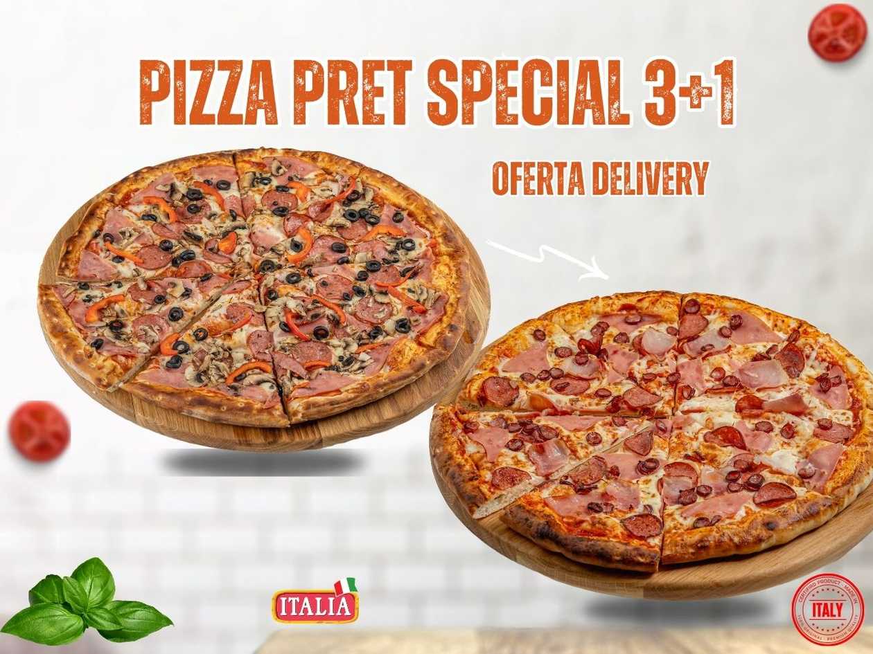 Promo 3+1 GRATIS pizza grande