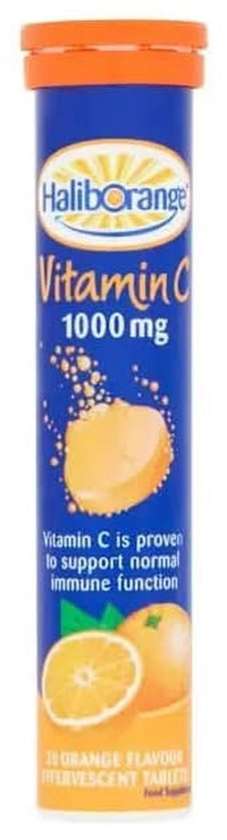 Haliborange Effervescent Vitamin C (1000 mg) Orange (20 pieces)