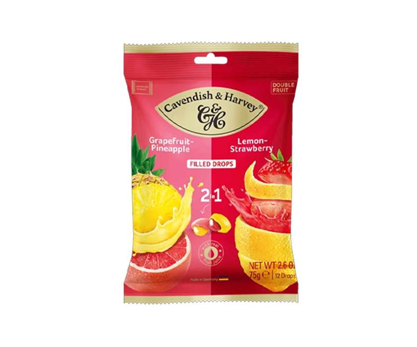 Cavendish candies grapefruit/lime/apple 75g