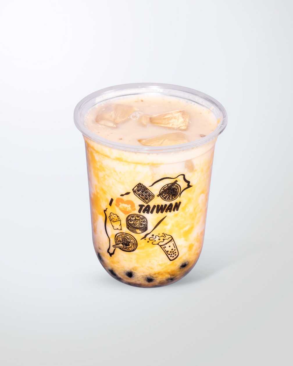 Mango Milk Bubble Tea with Fresh Milk