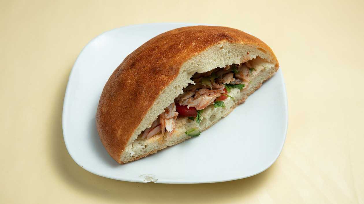 Half Portion Chicken Doner in Factory Bread