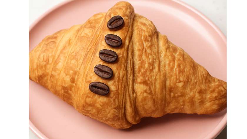 Croissant coffee