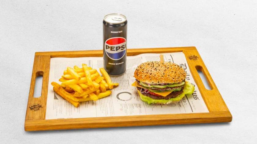 Double Beef & Cheddar Menu