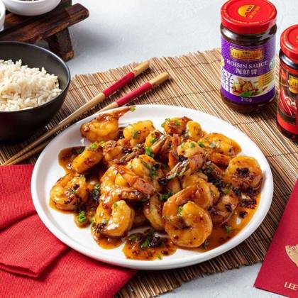 Shrimps in oyster sauce