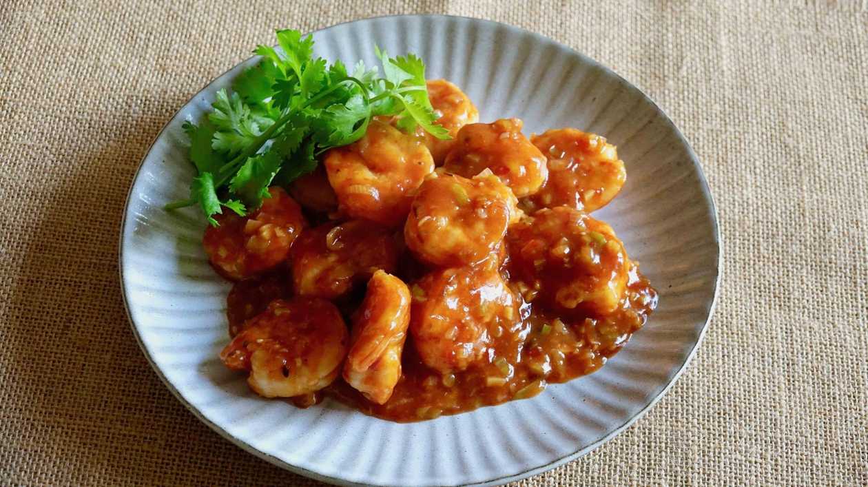 Shrimps in chilli sauce
