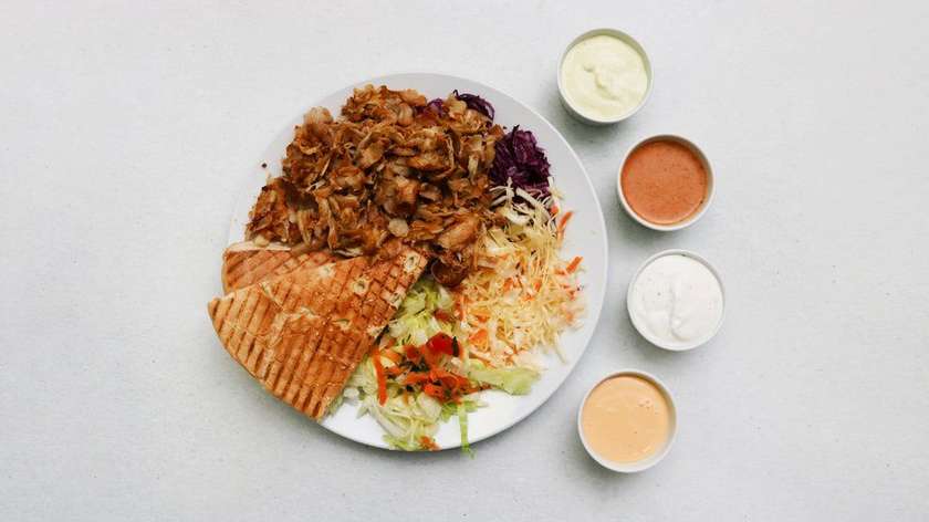 Kebab Plate with Bread