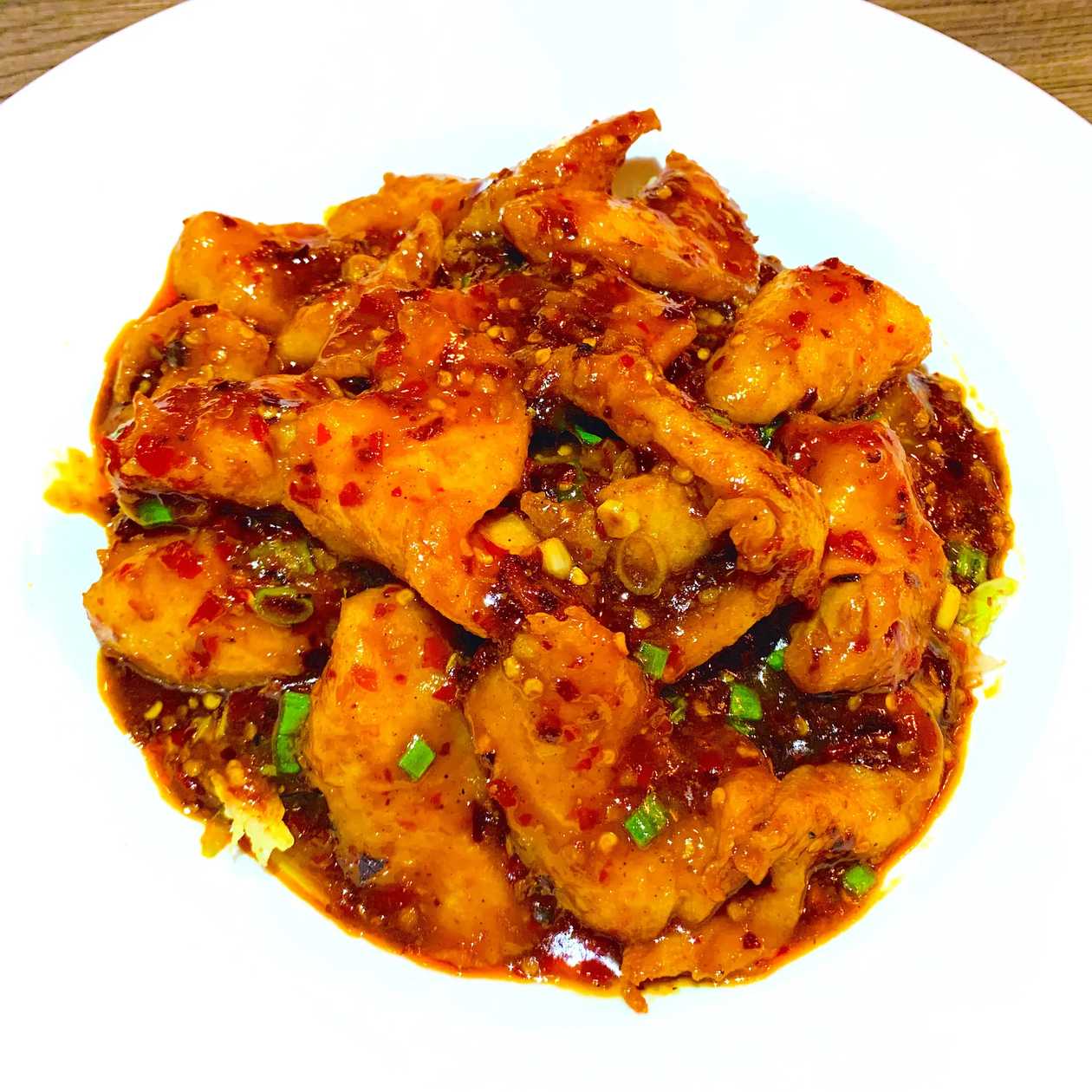 Fish in Szechuan sauce