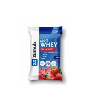 100% Whey morango 30 gramas