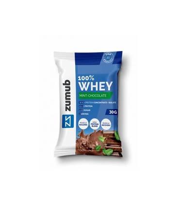 100% Whey chocolate menta 30 gramas