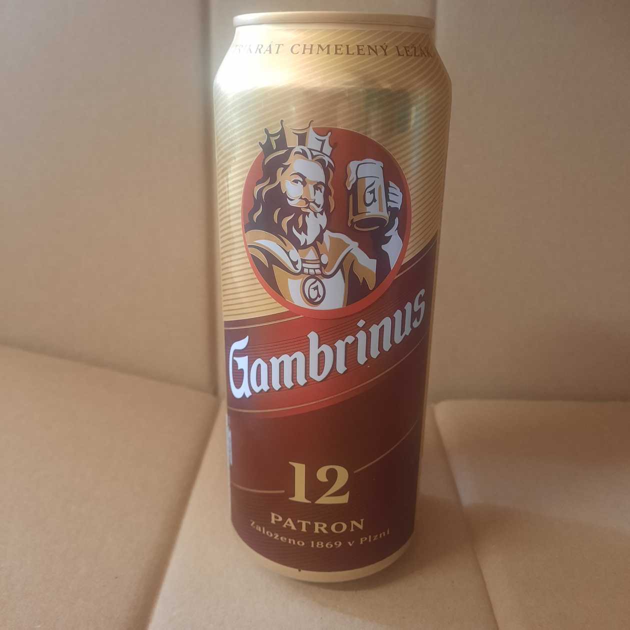 Gambrinus 12° 0,5l Plech