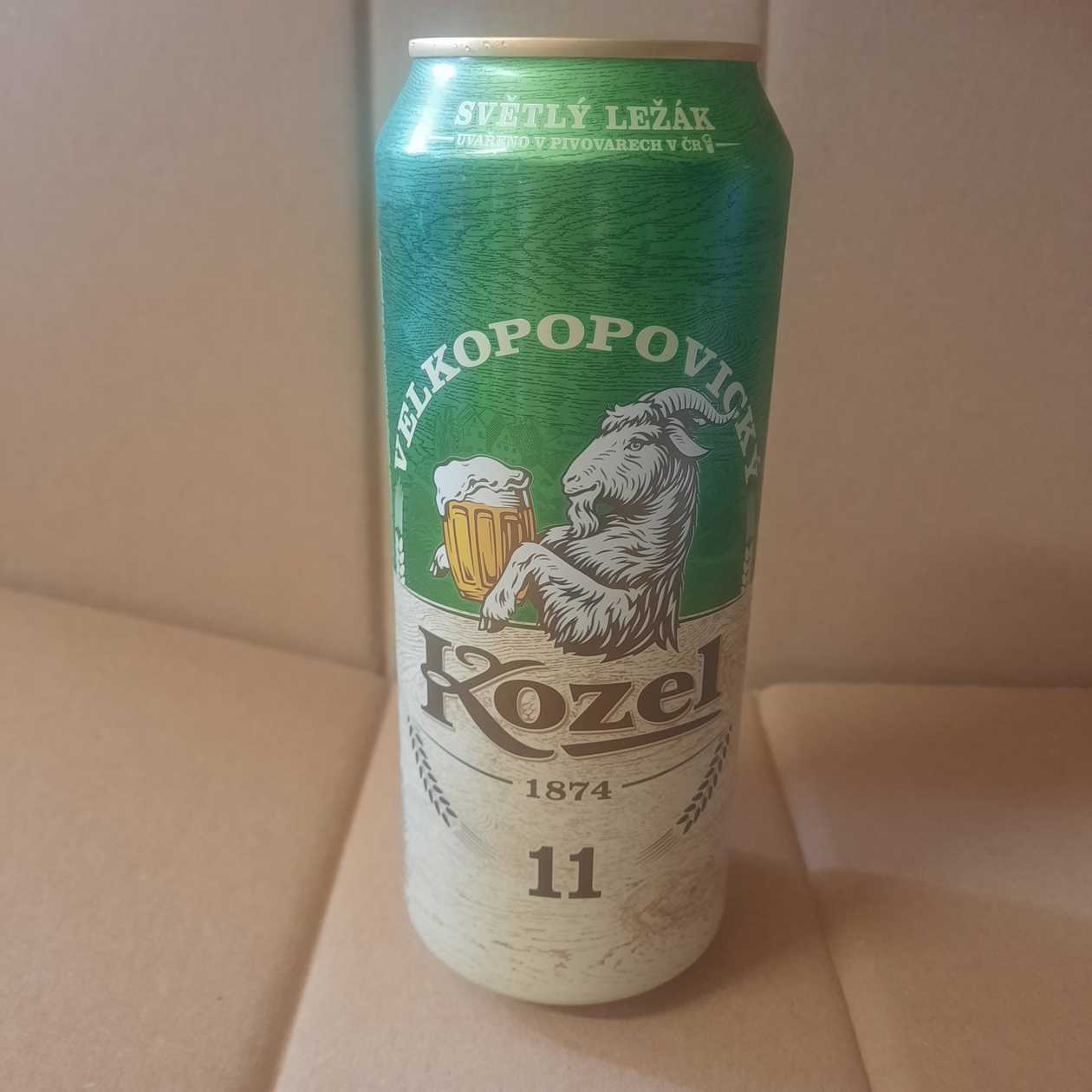 Velkopopovický Kozel Světlý 11° 0,5l Plech