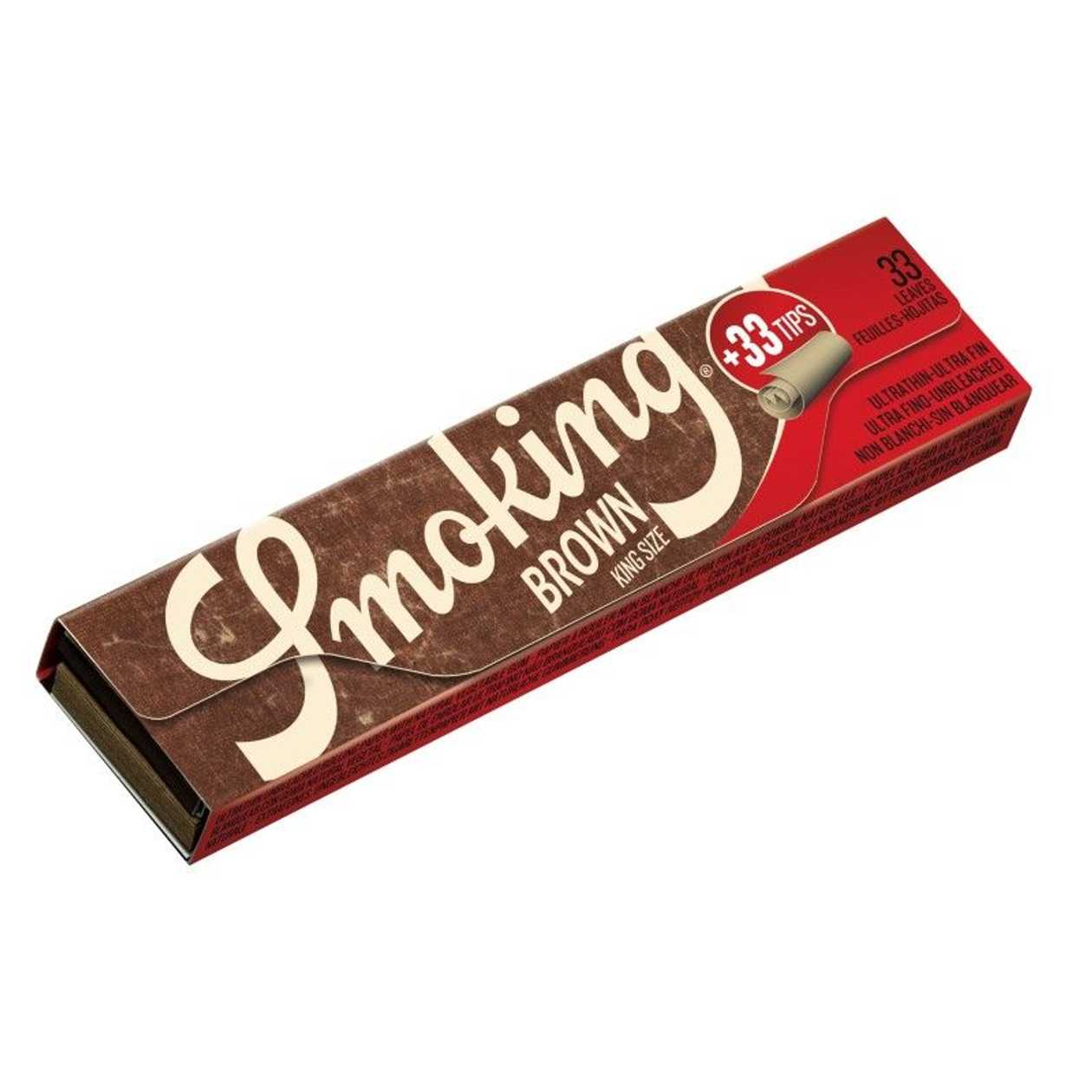 Sukamasis popierius ir filtrai SMOKING BROWN KING SIZE, 33vnt.