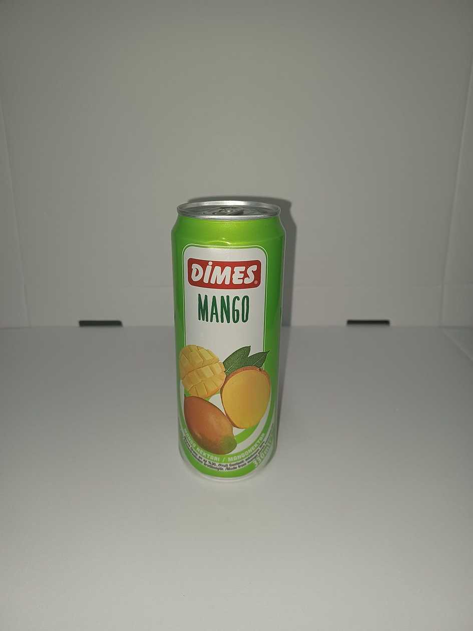 Turecký džus DIMES Mango 330ml-plech