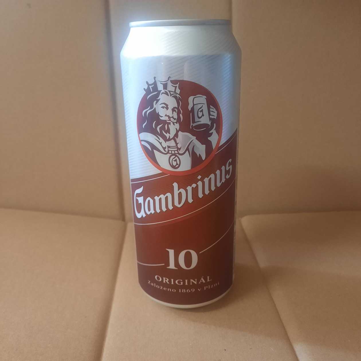 Gambrinus 10° 0,5l Plech