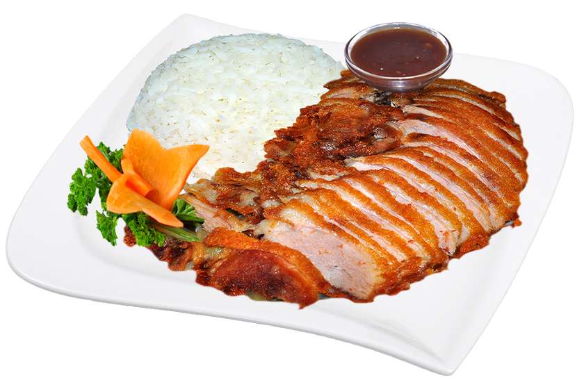 Duck with vegetables and rice