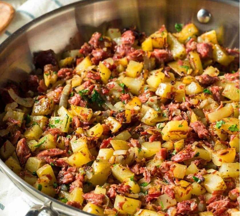 Corned Beef Sandwich Breakfast