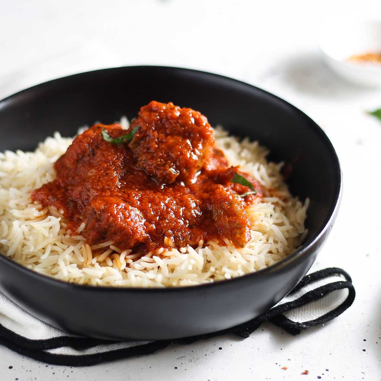 Rice with Stew and Boiled Egg