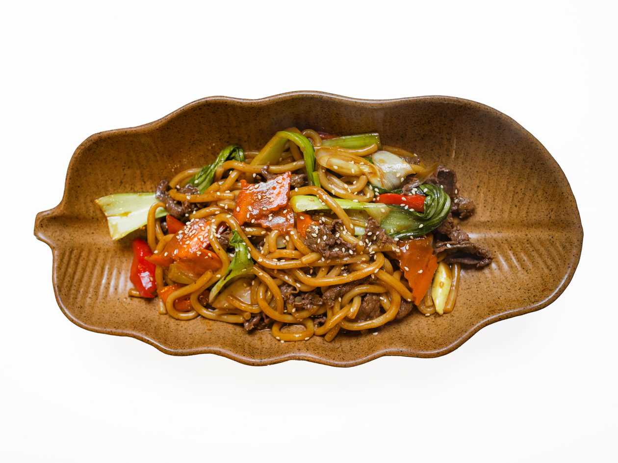 Stir-fried Udon noodles