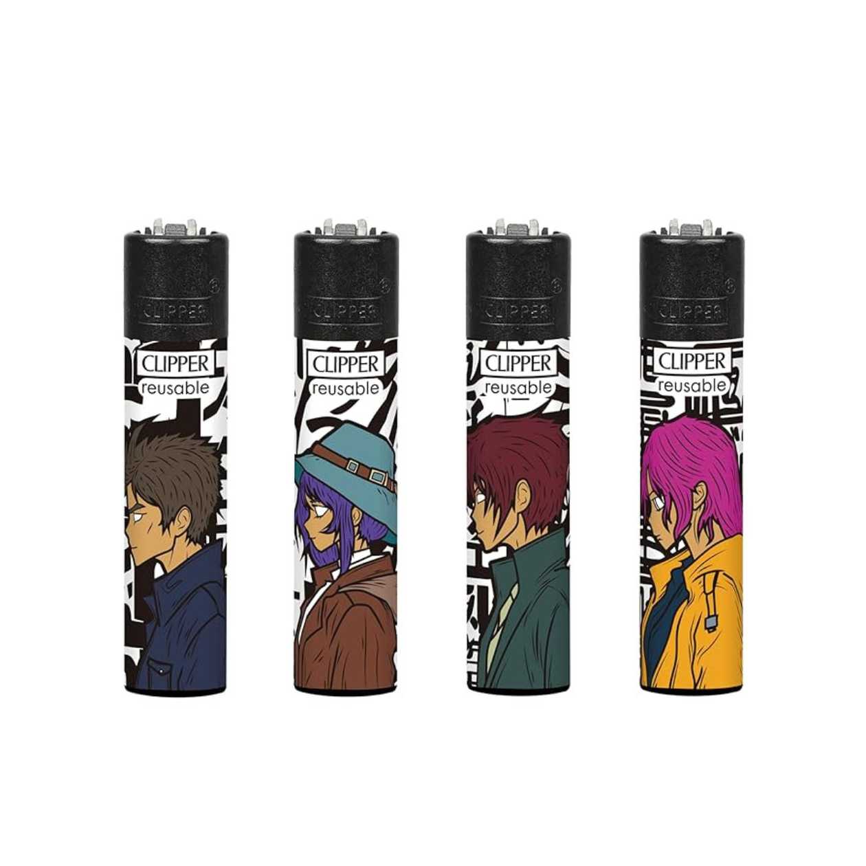 Lighter with a Design CLIPPER LIPPER C11, 1pc