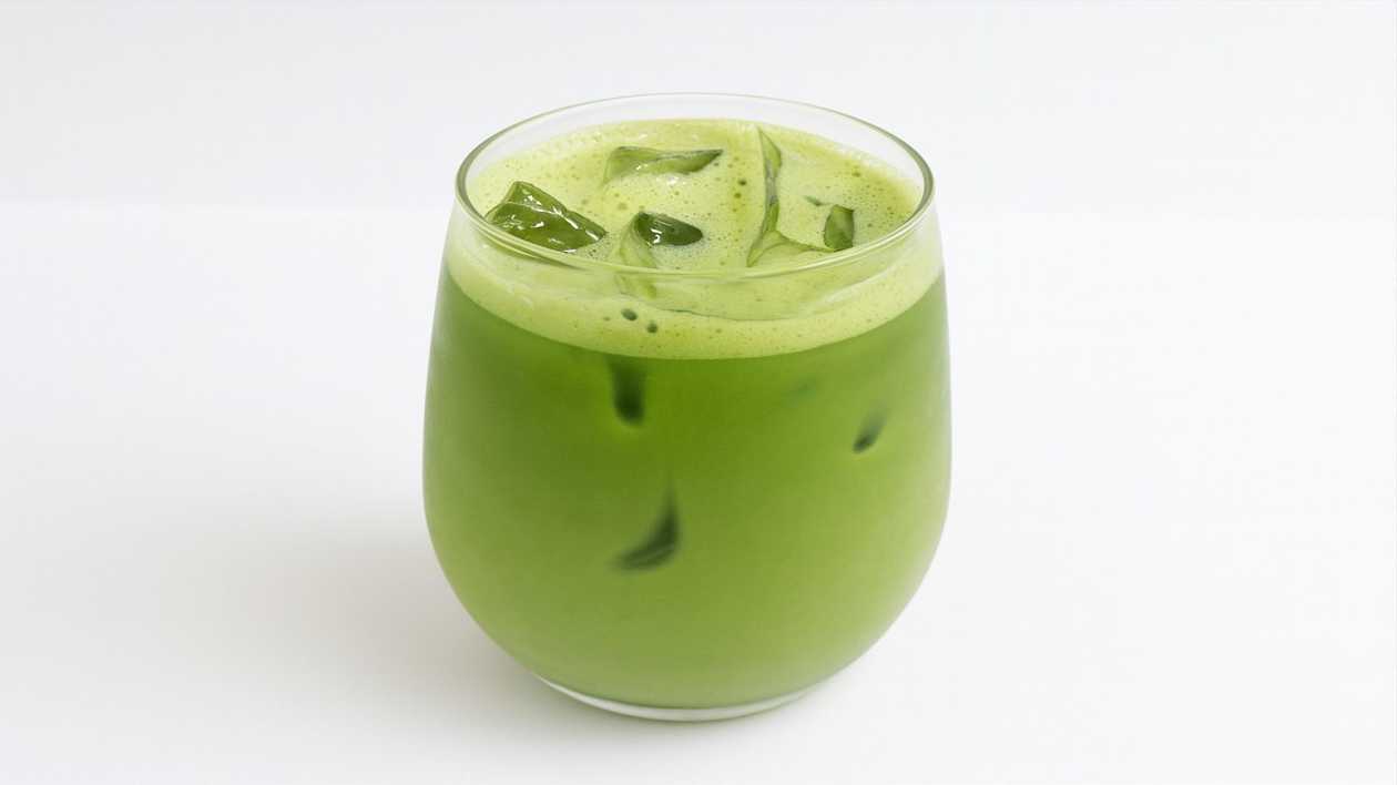 Iced latte matcha