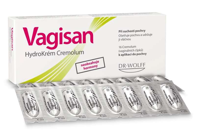 Vagisan HydroCream Cremolum 16 Suppositories