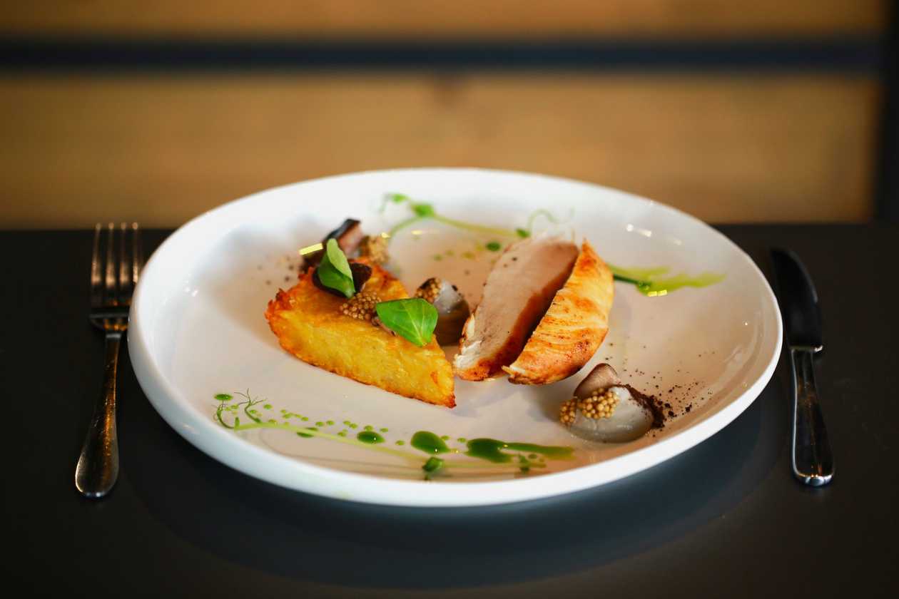 Chicken and Rosti with Mushroom Textures 250gr