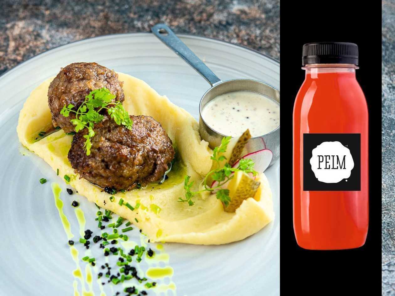 Kodune kotlet kartulipüreega + 0,25l pdl jõhvika morss