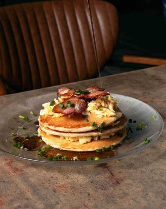 Egg Bacon Pancakes