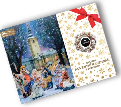 LEROS Herbal Advent Calendar with Nativity Scene 24 Tea Bags