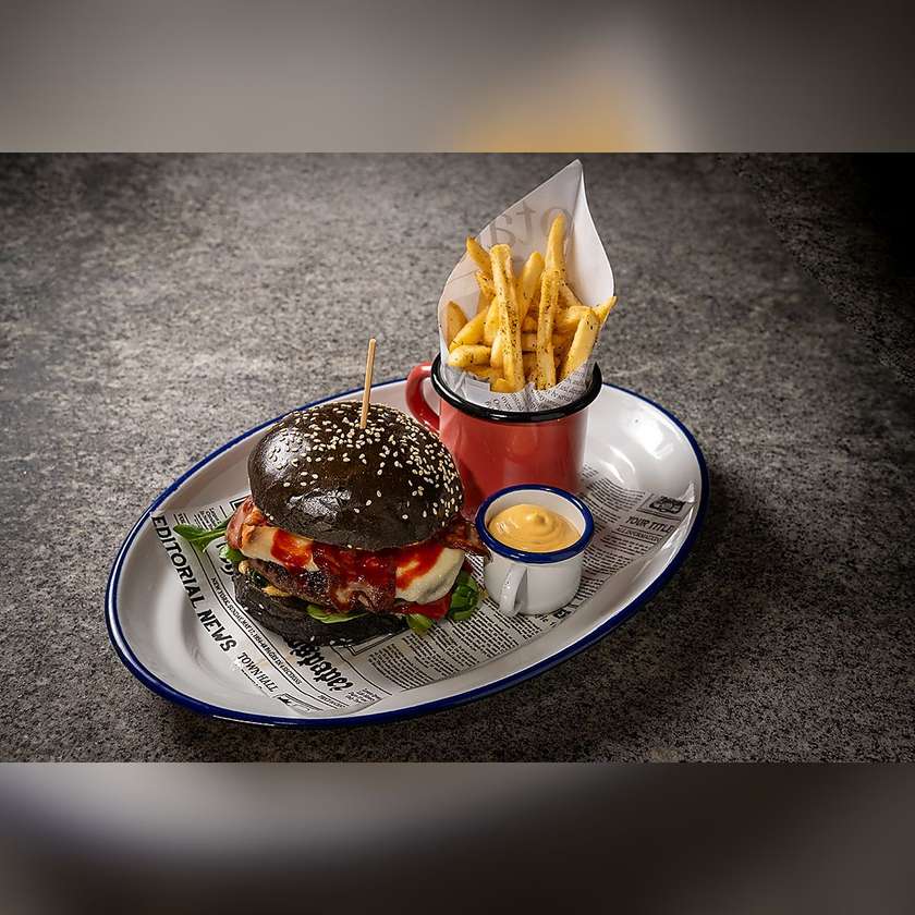 The Revolutionary's Burger + French Fries