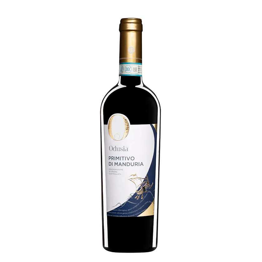 Wine sgn ODUSIA Primitivo MANDURIA di Manduria DOC Rosso 0,75l