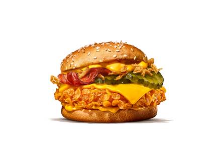 Cheese Melt su vištiena mėsainis