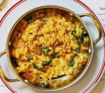 Alheira with Scrambled Eggs