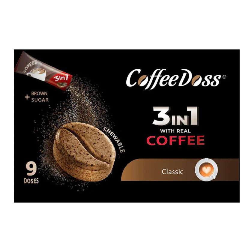 9994518 Coffee Candies Classic 3 In 1, 9 Candies, CoffeDoss