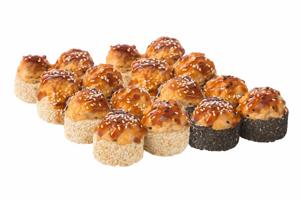 По будням запеченный с лососем + запеченный с крабом