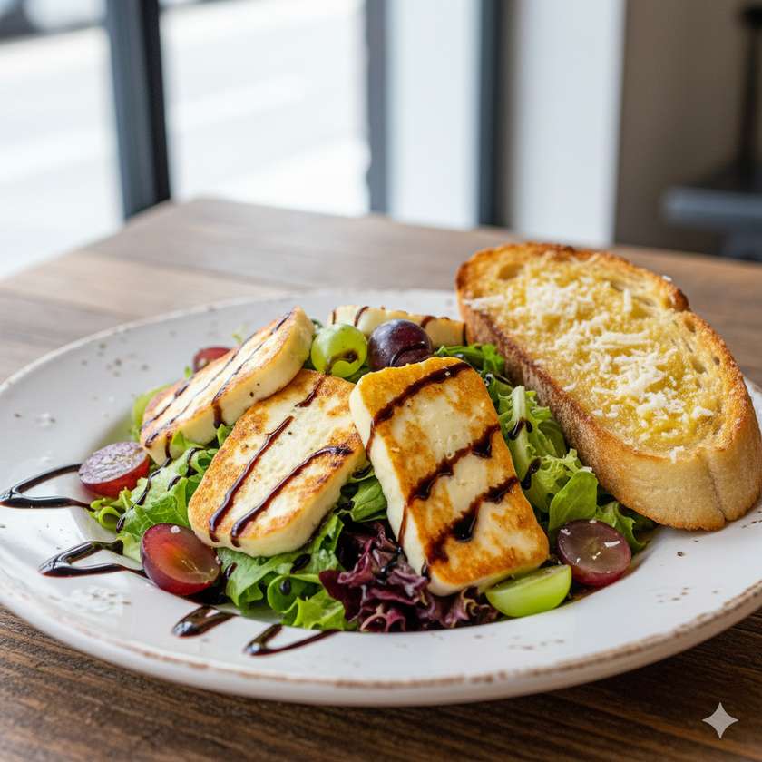 Insalata con halloumi